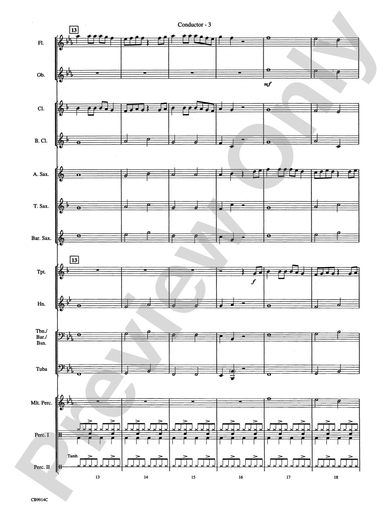 Eye of the Tiger: Score