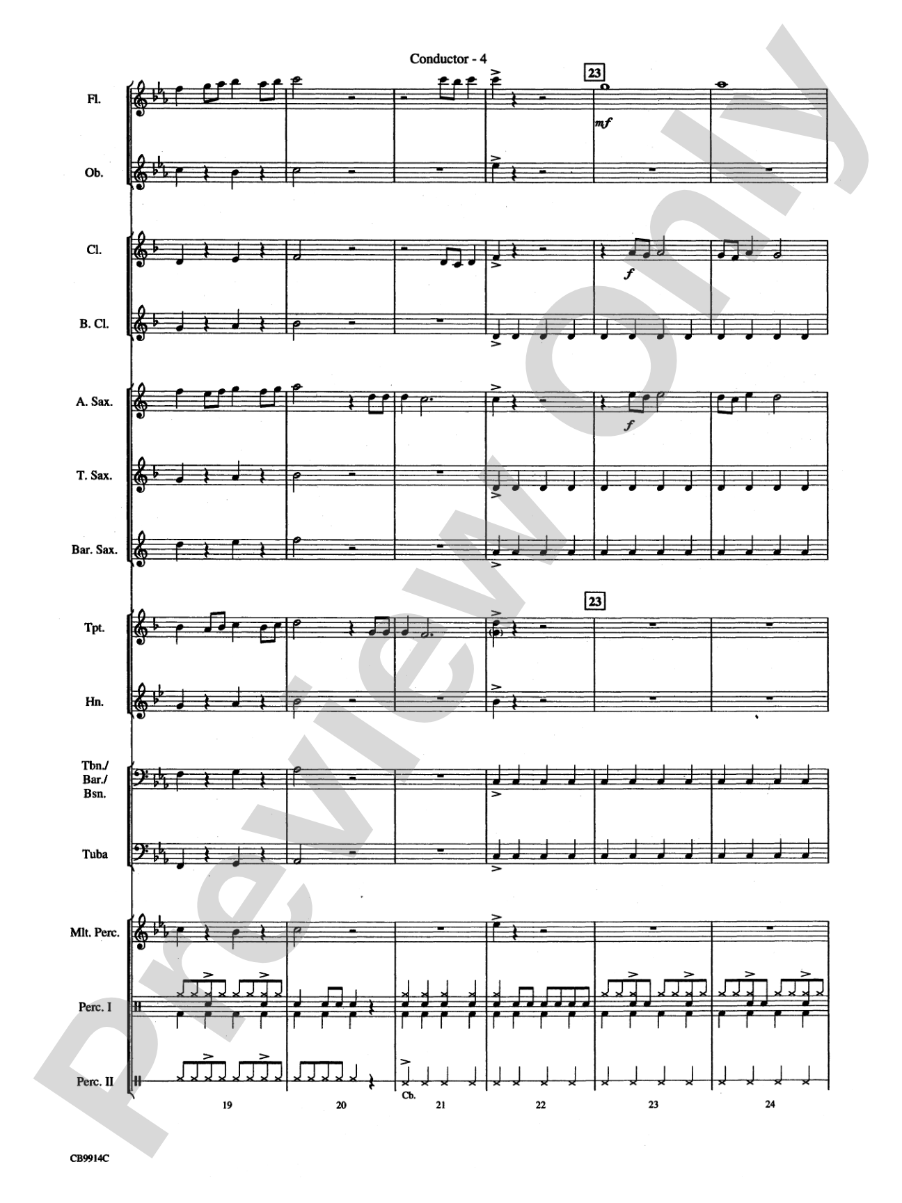 Eye of the Tiger: Score