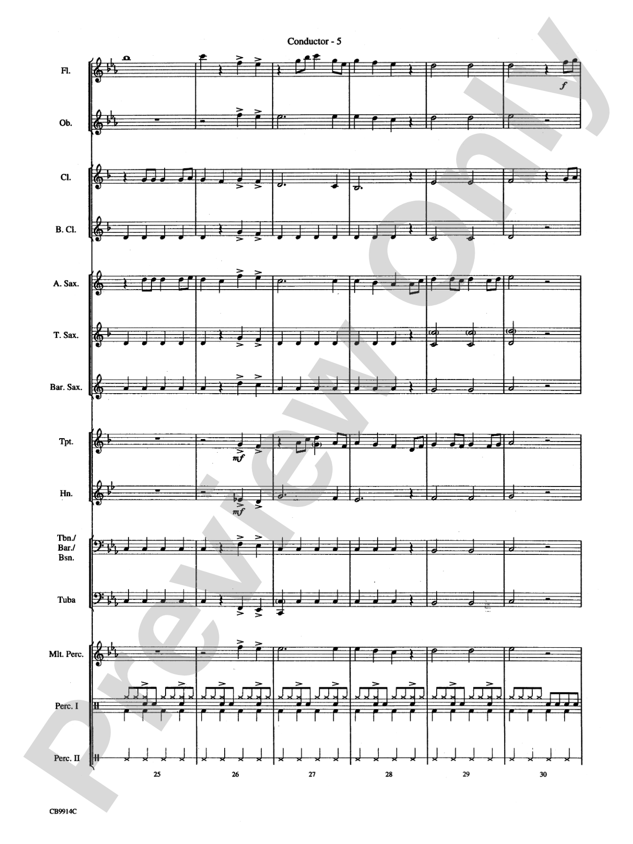 Eye of the Tiger: Score