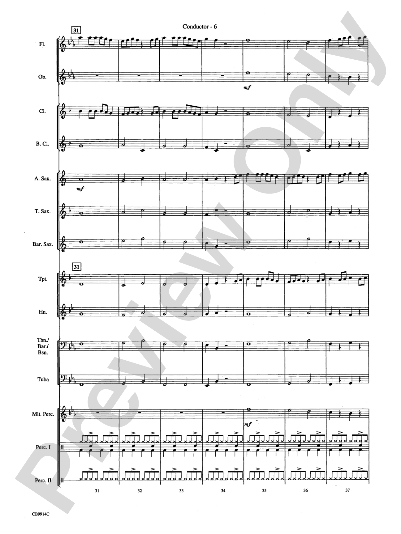 Eye of the Tiger: Score