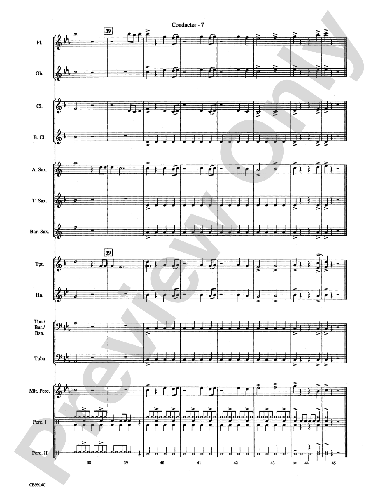 Eye of the Tiger: Score