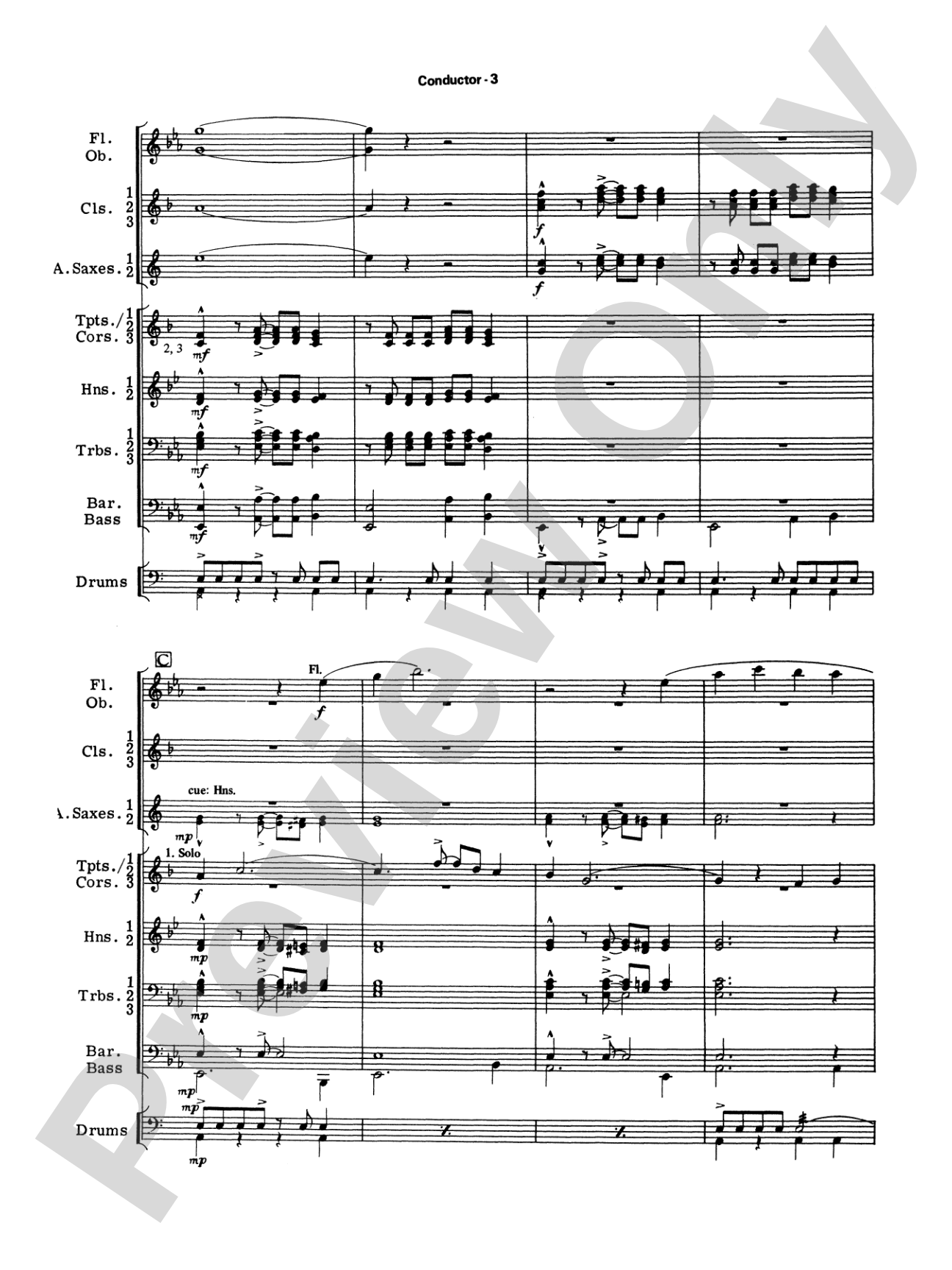 The Magnificent Seven: Concert Band Conductor Score & Parts