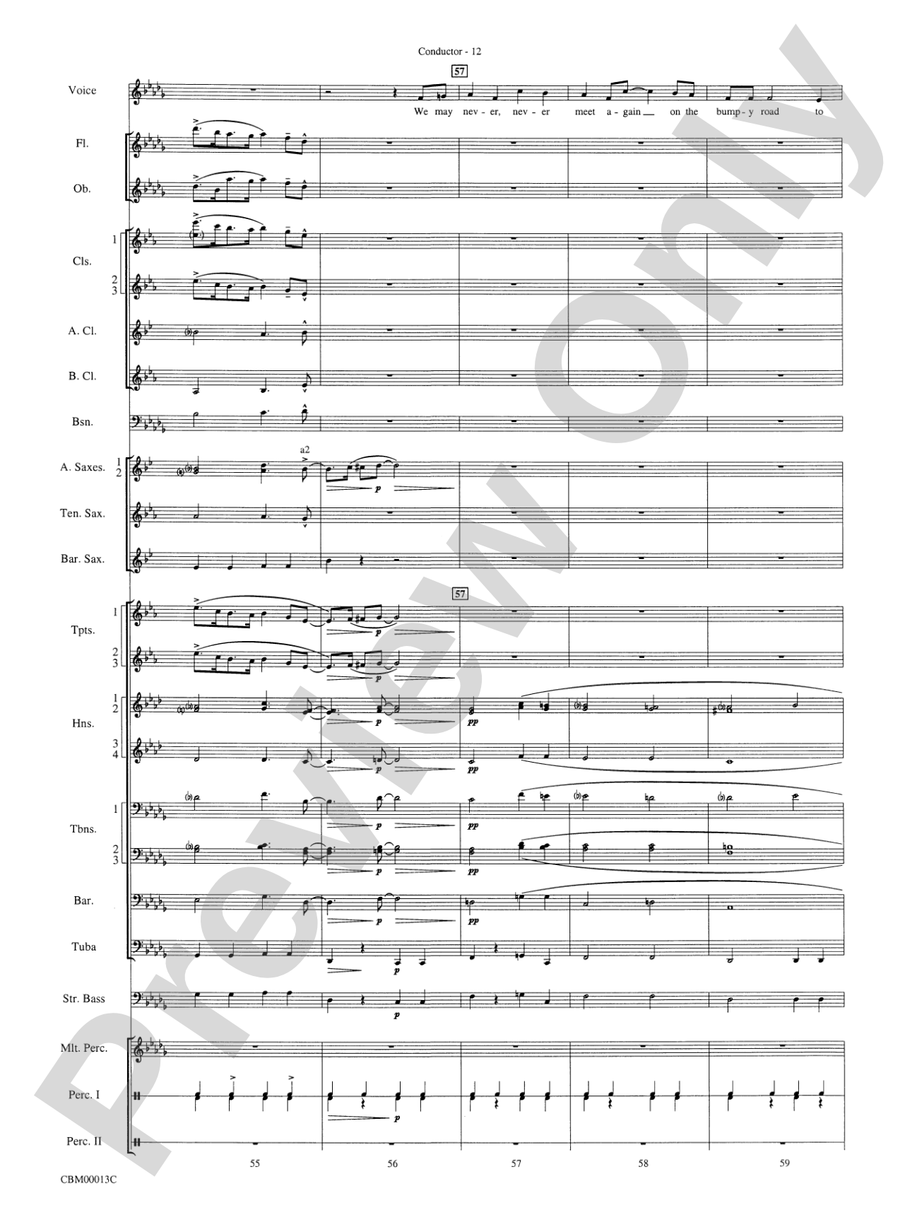 They Can't Take That Away from Me: Concert Band Conductor Score & Parts