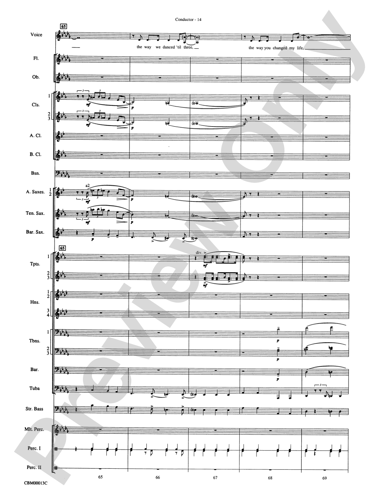 They Can't Take That Away from Me: Concert Band Conductor Score & Parts