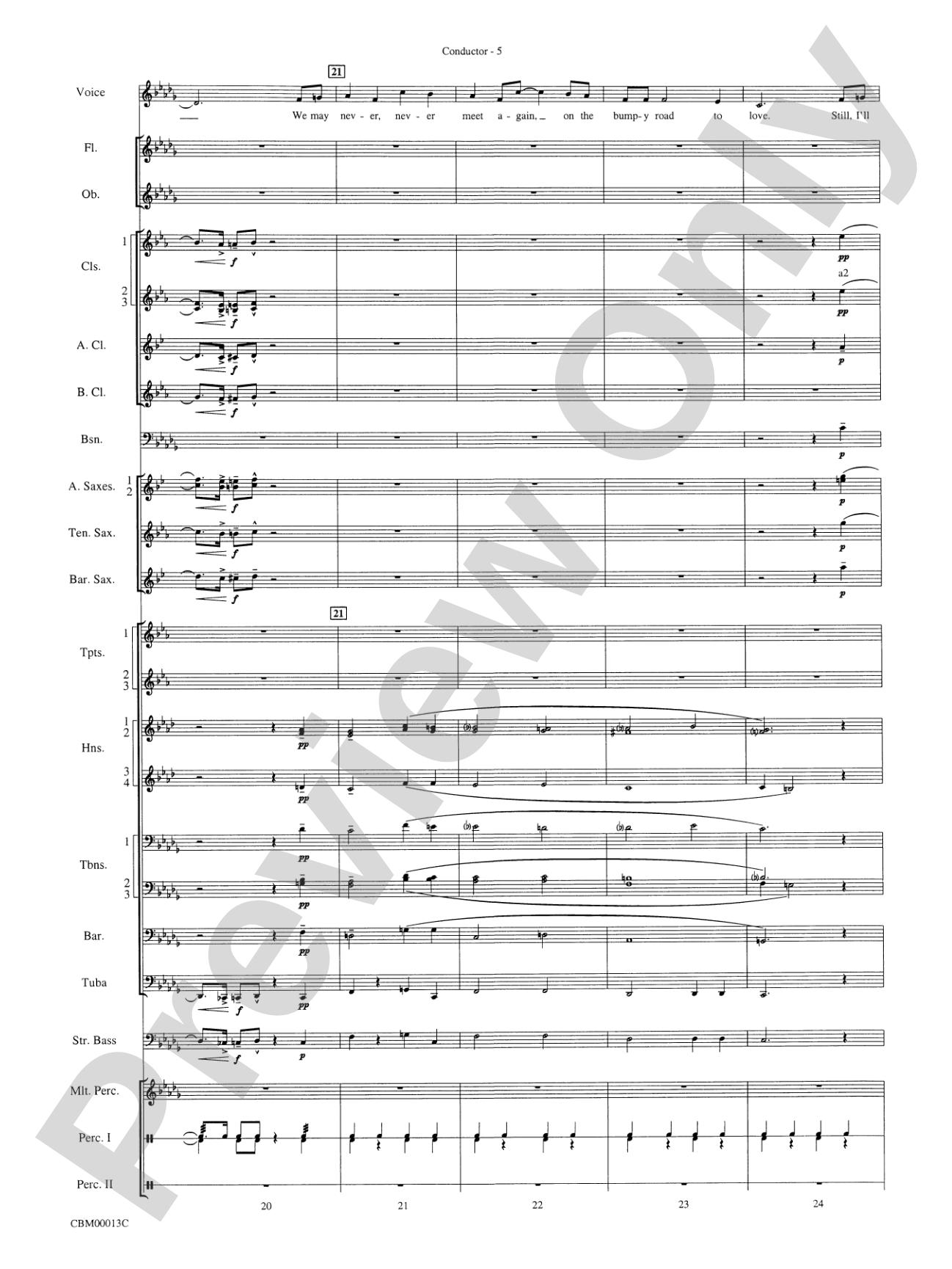 They Can't Take That Away from Me: Concert Band Conductor Score & Parts