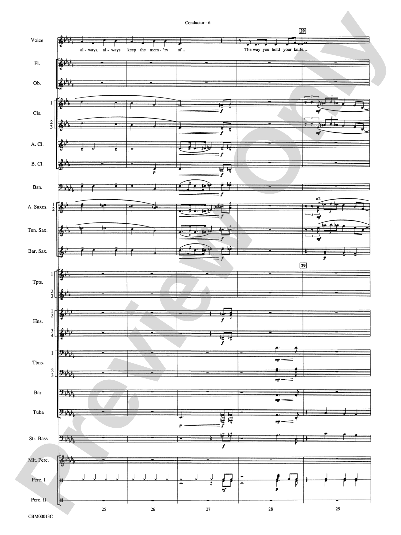 They Can't Take That Away from Me: Concert Band Conductor Score & Parts
