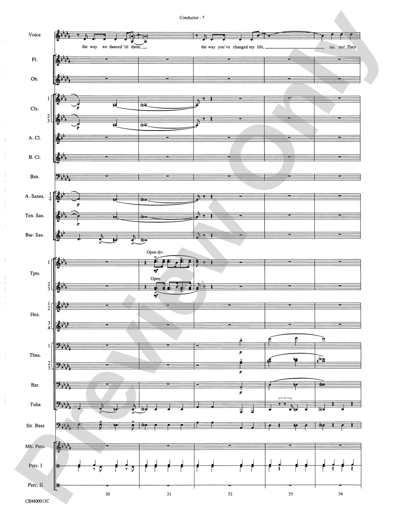 They Can't Take That Away from Me: Concert Band Conductor Score & Parts