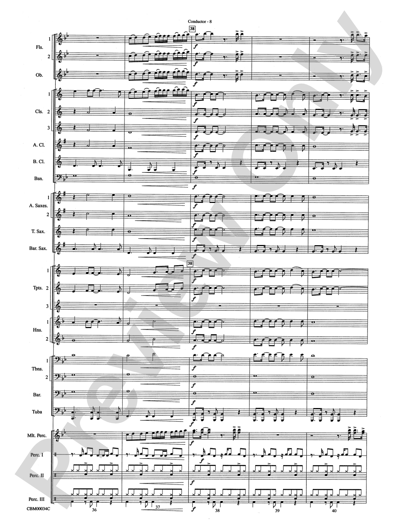 Dancing Queen: Concert Band Conductor Score & Parts