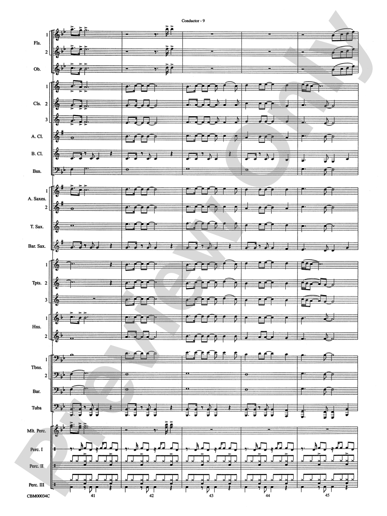 Dancing Queen: Concert Band Conductor Score & Parts