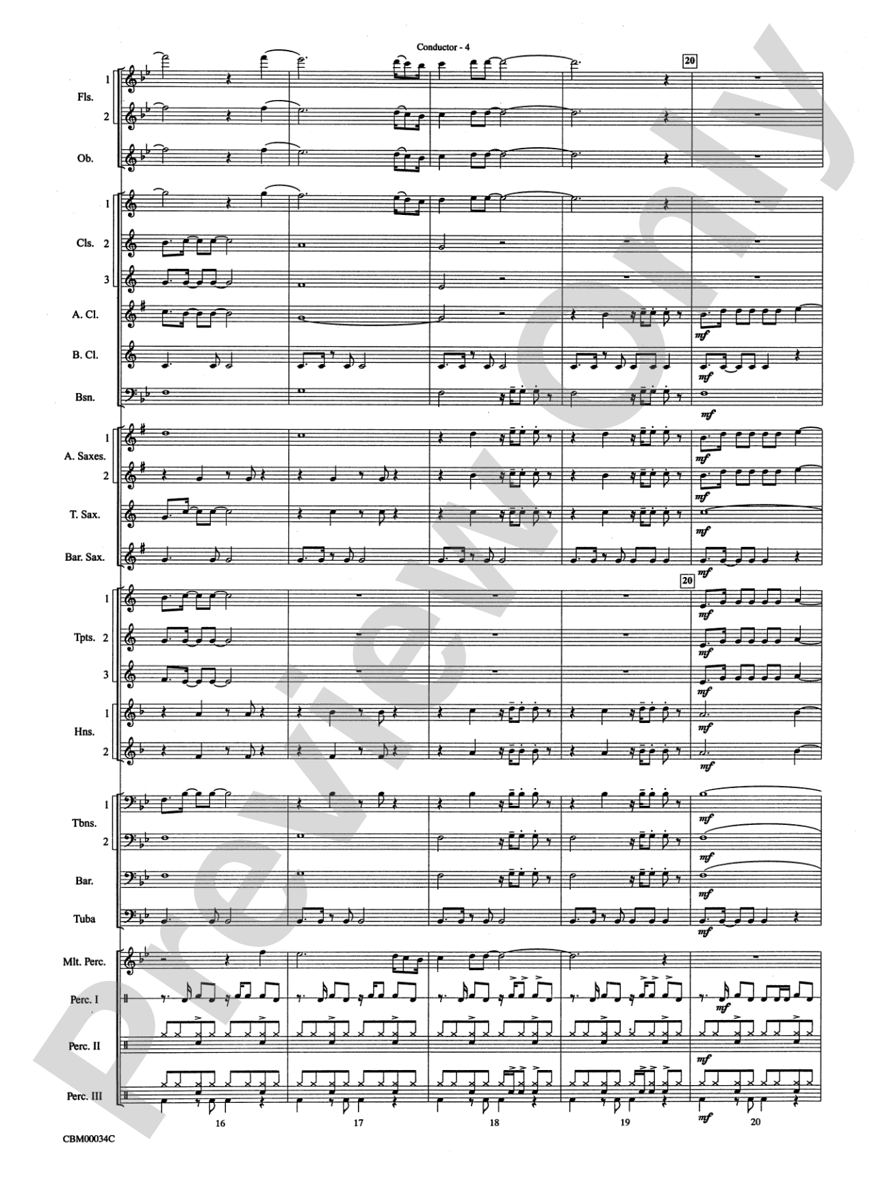 Dancing Queen: Concert Band Conductor Score & Parts