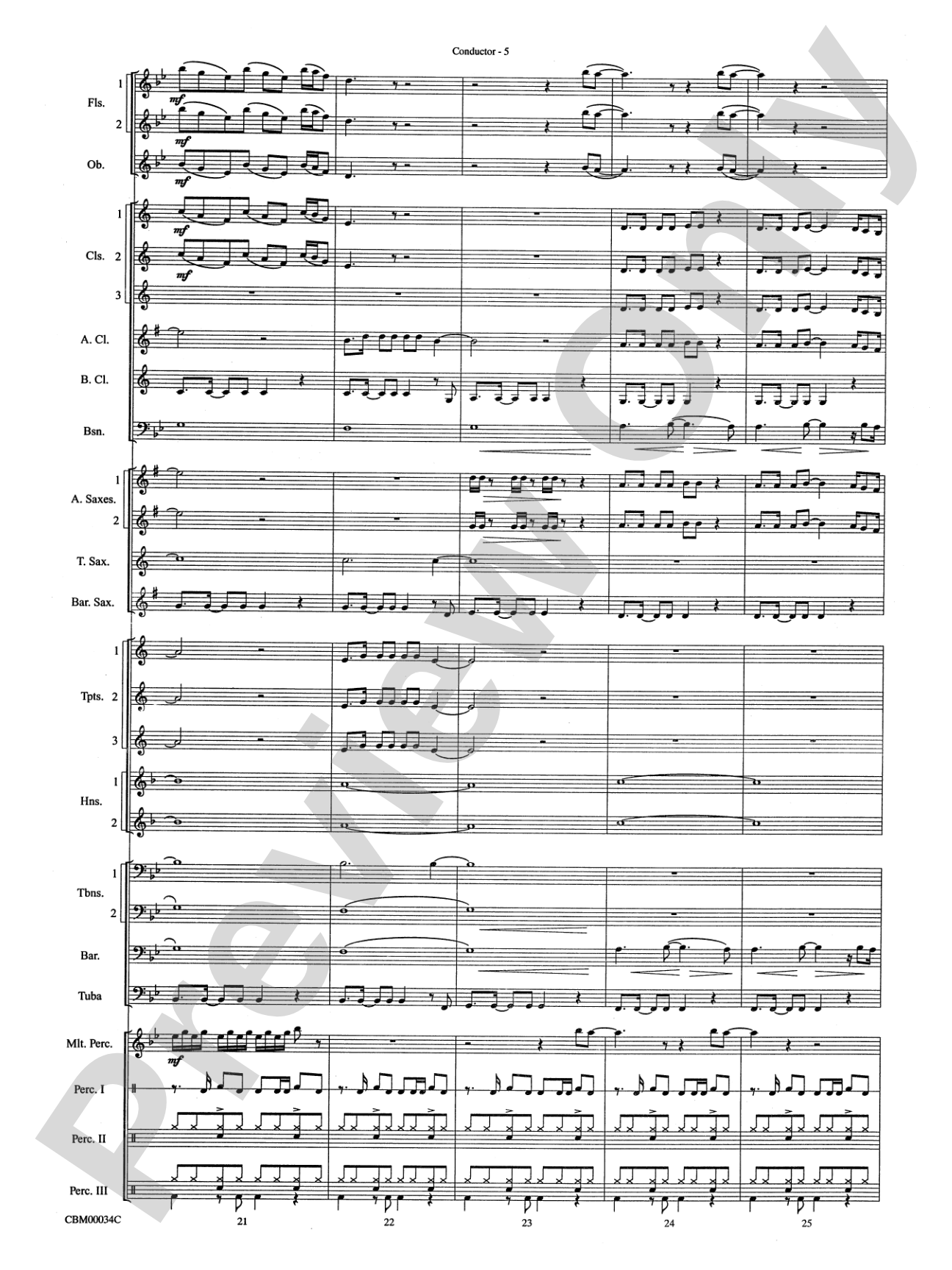 Dancing Queen: Concert Band Conductor Score & Parts