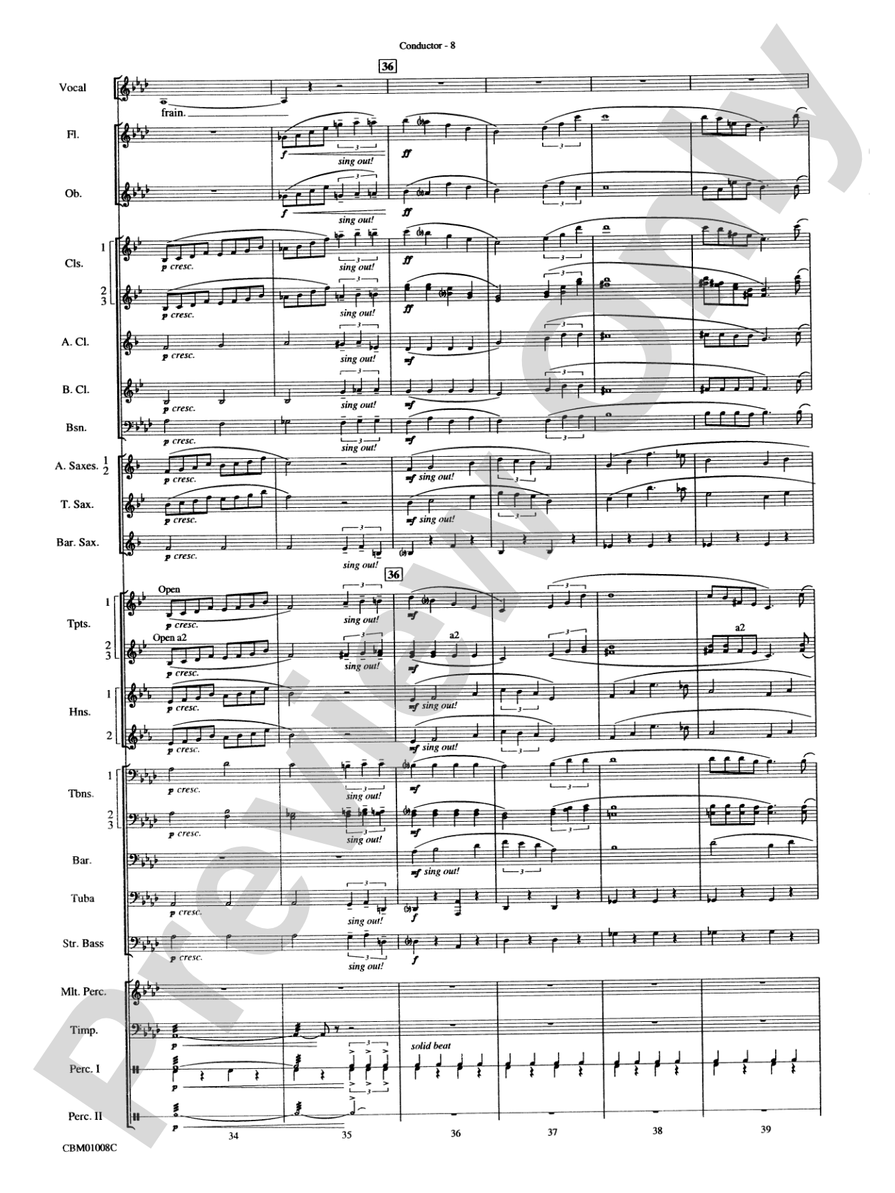 Star Dust: Concert Band Conductor Score & Parts