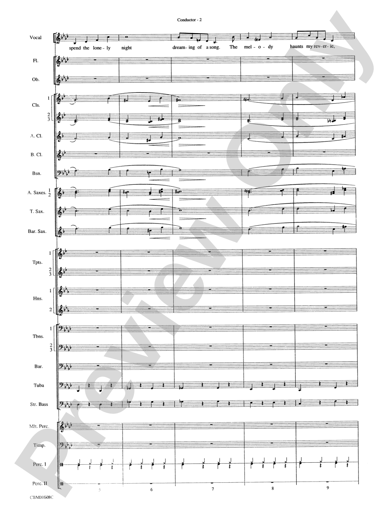 Star Dust: Concert Band Conductor Score & Parts