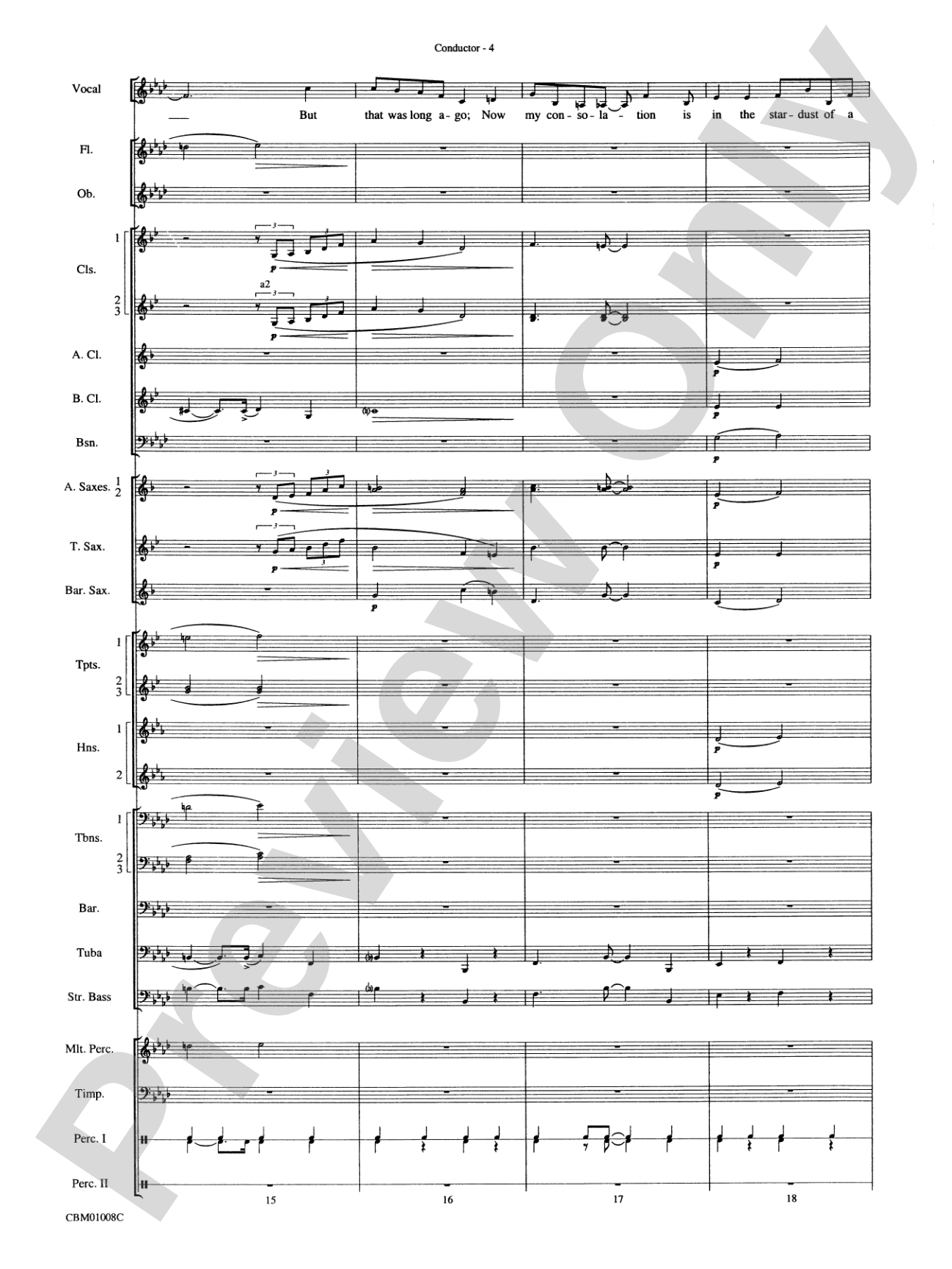 Star Dust: Concert Band Conductor Score & Parts