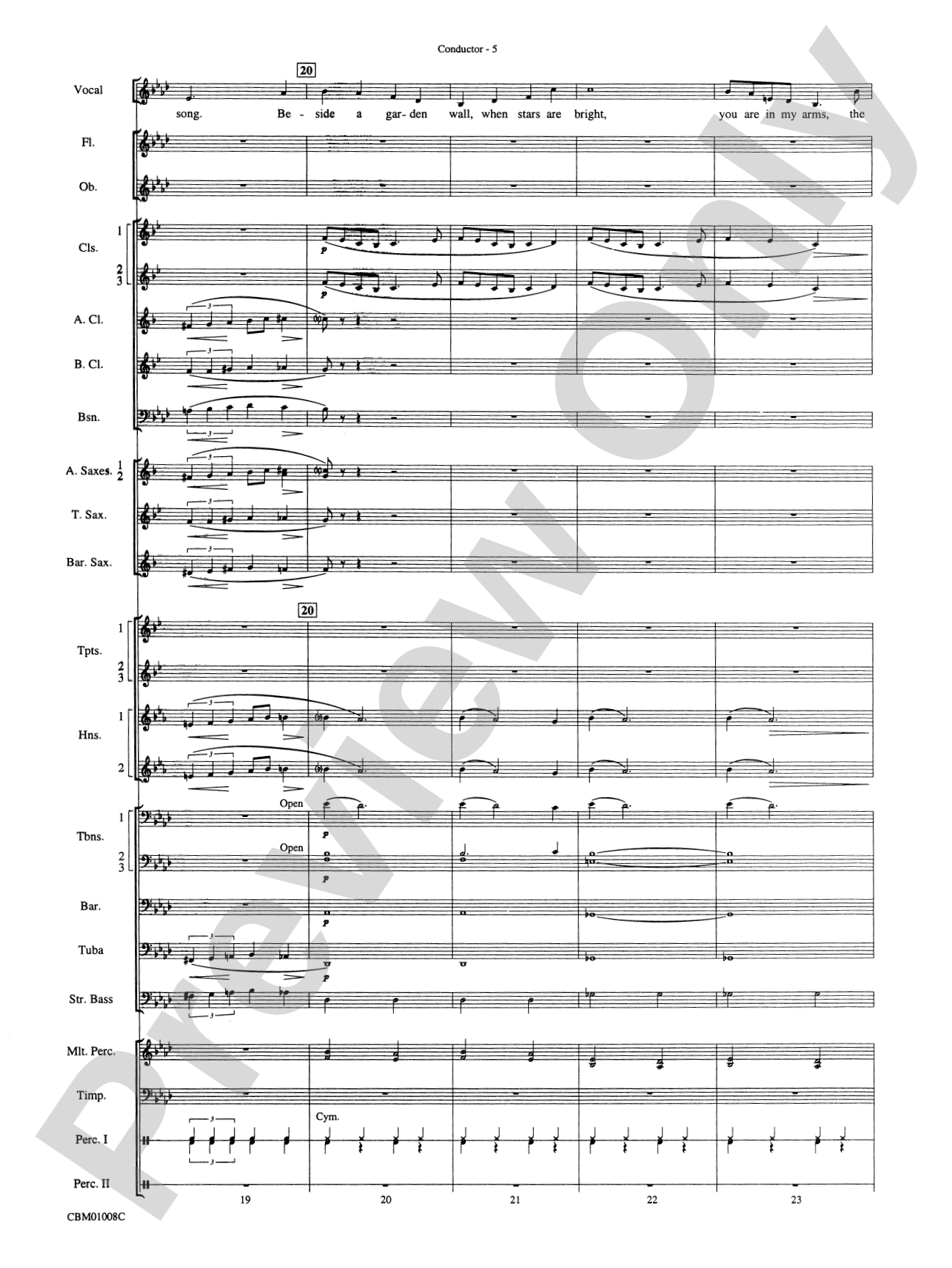 Star Dust: Concert Band Conductor Score & Parts