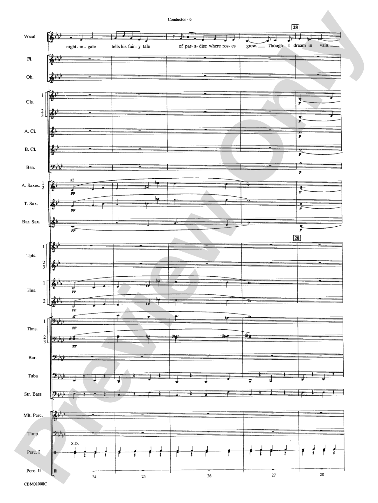 Star Dust: Concert Band Conductor Score & Parts