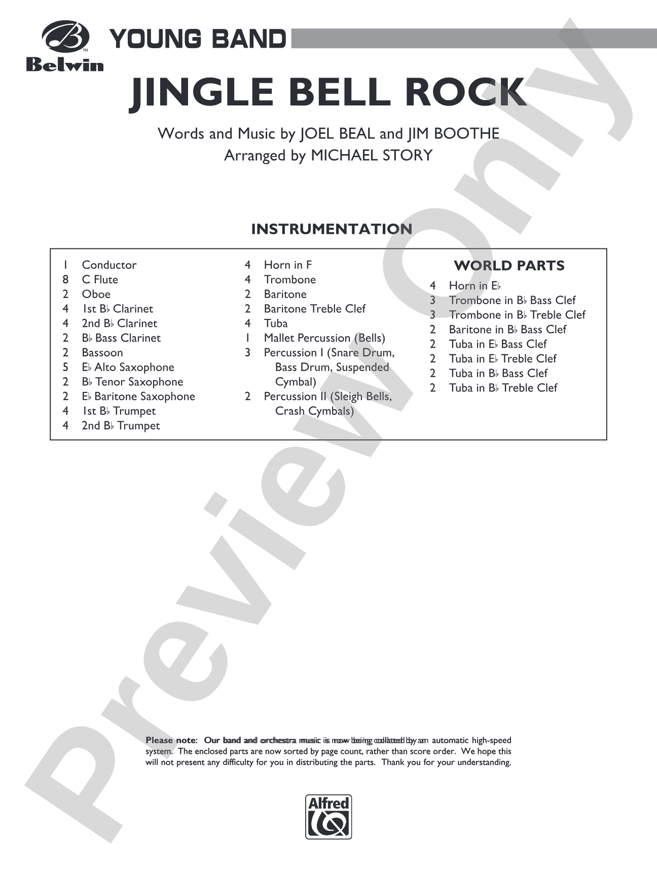 Jingle Bell Rock: Score