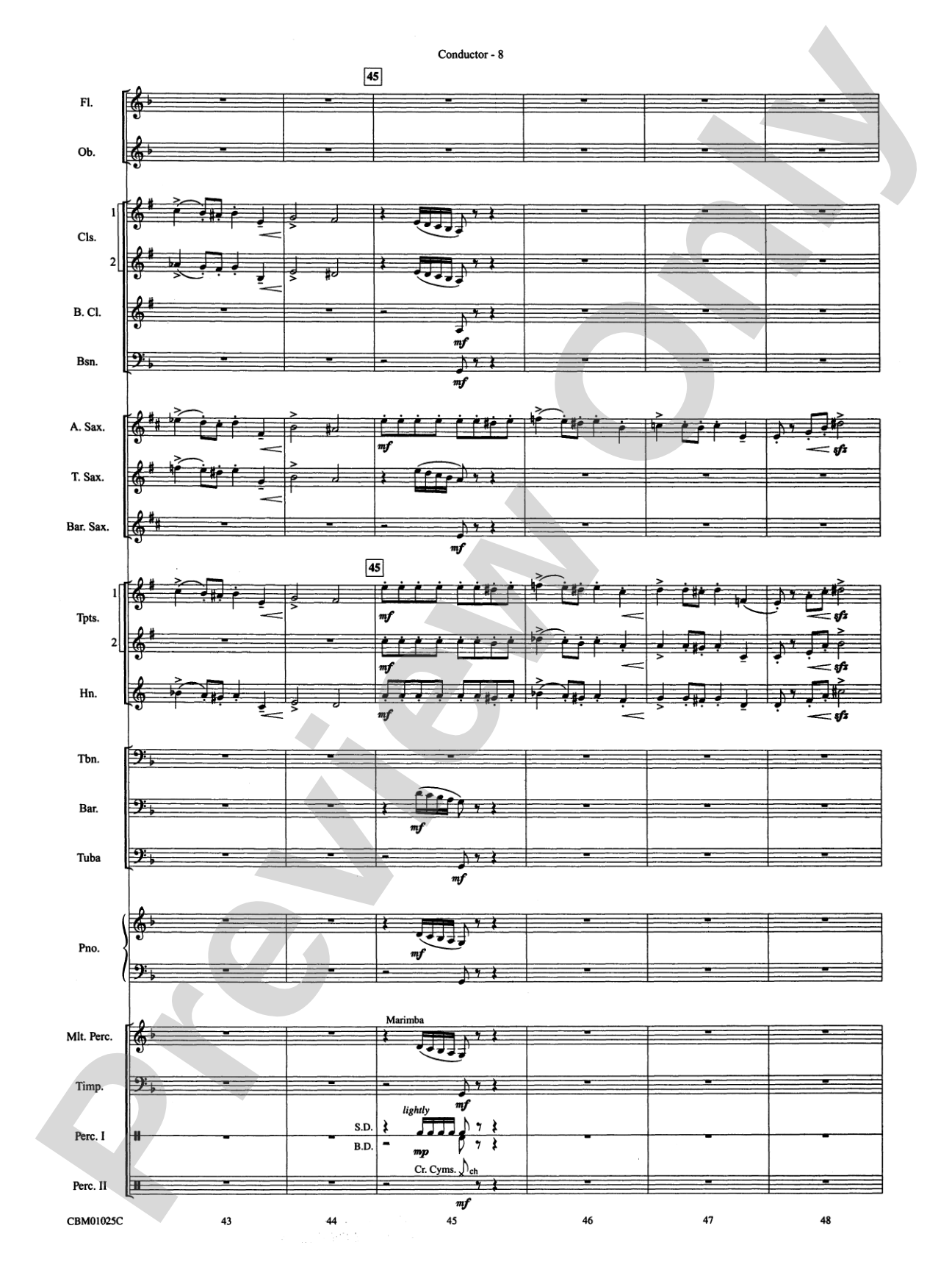 Hedwig's Theme (from Harry Potter): Concert Band Conductor Score & Parts