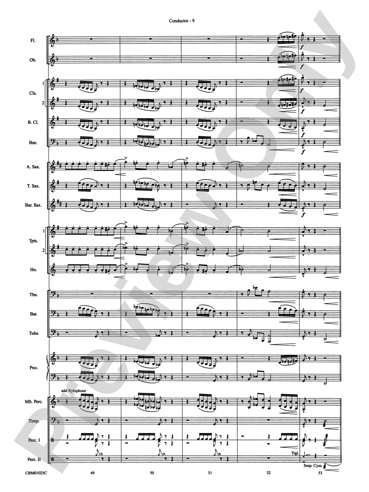 Hedwig's Theme (from Harry Potter): Concert Band Conductor Score & Parts