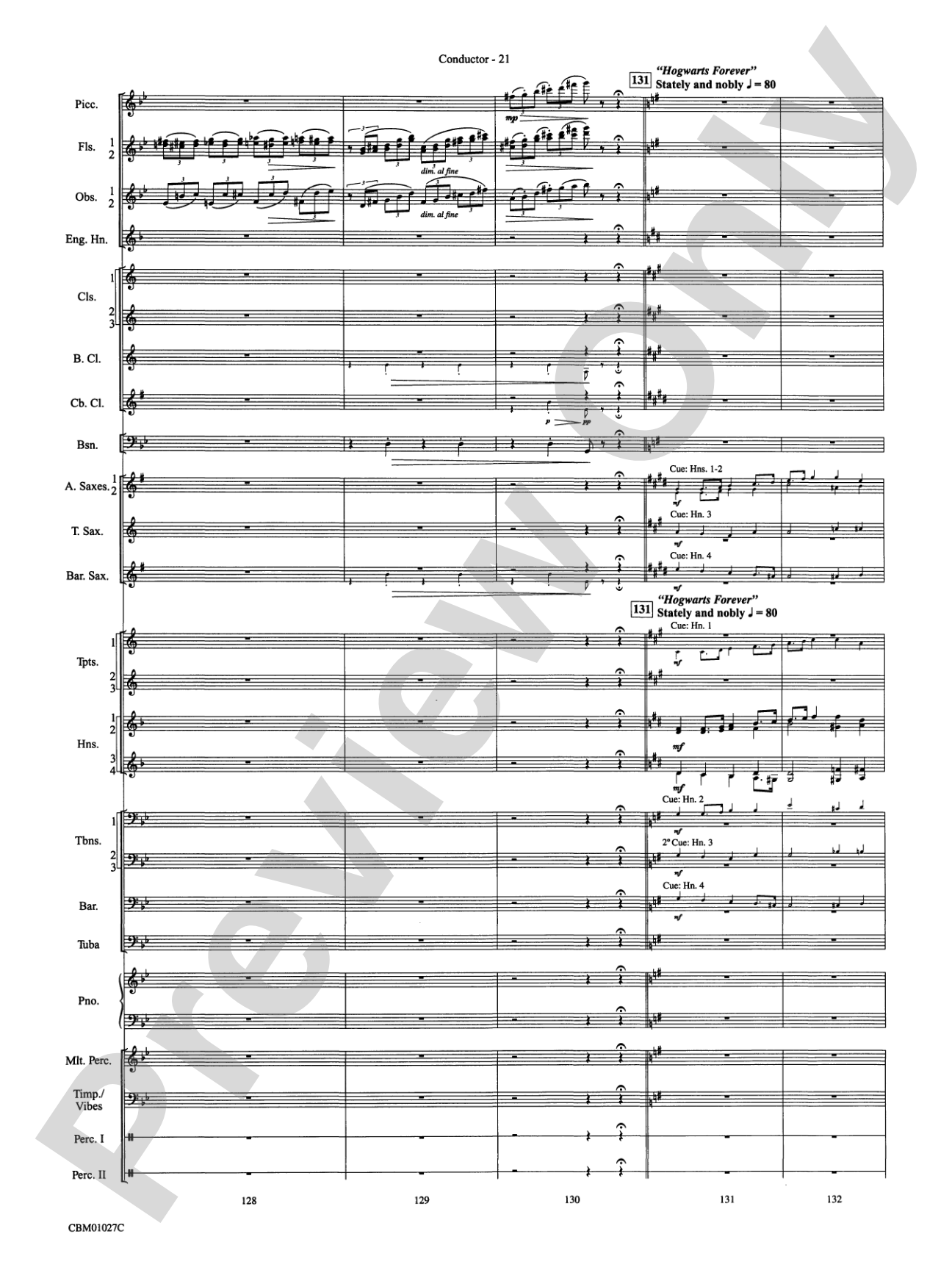 Harry Potter Symphonic Suite: Concert Band Conductor Score & Parts