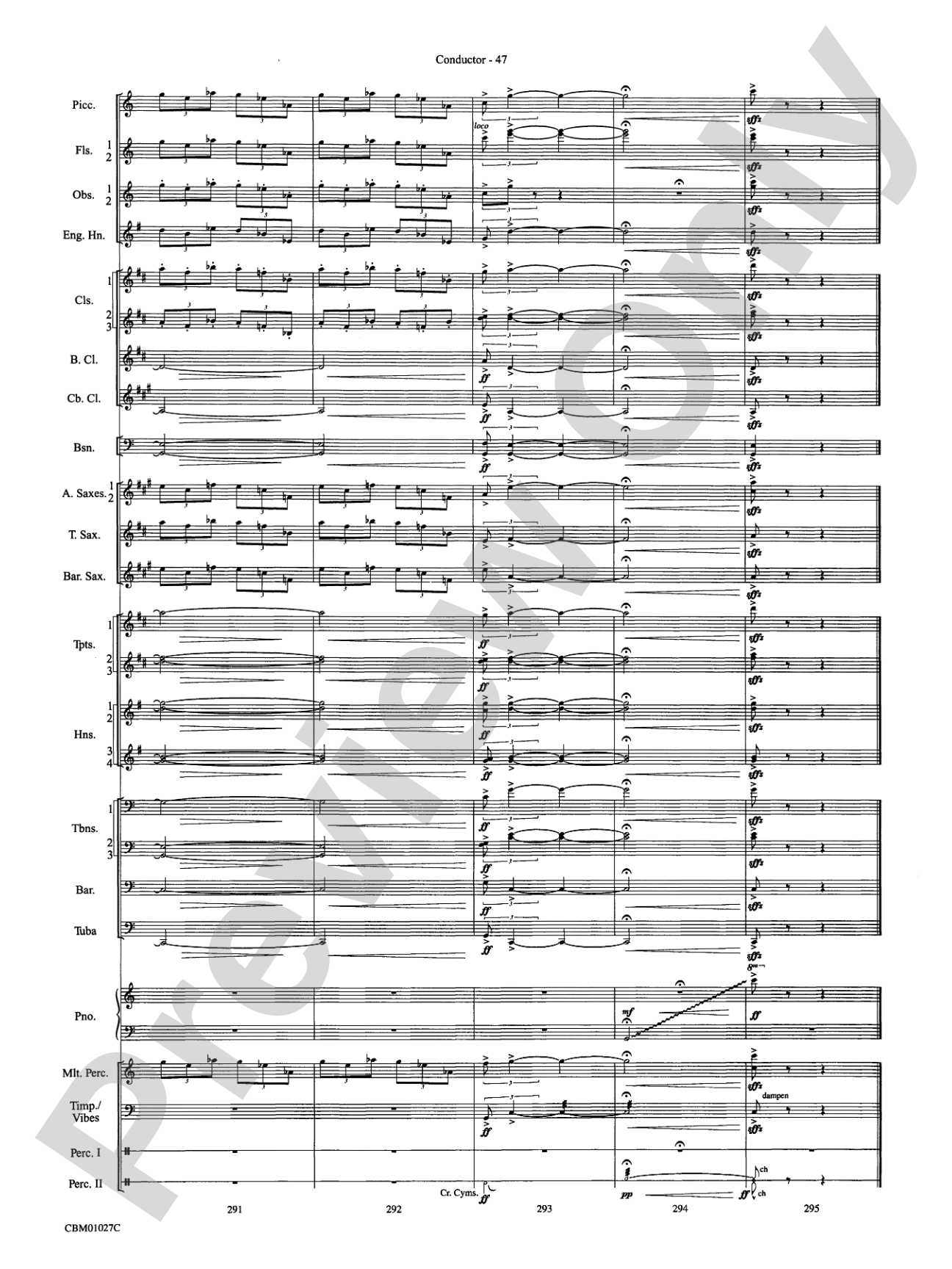 Harry Potter Symphonic Suite: Concert Band Conductor Score & Parts