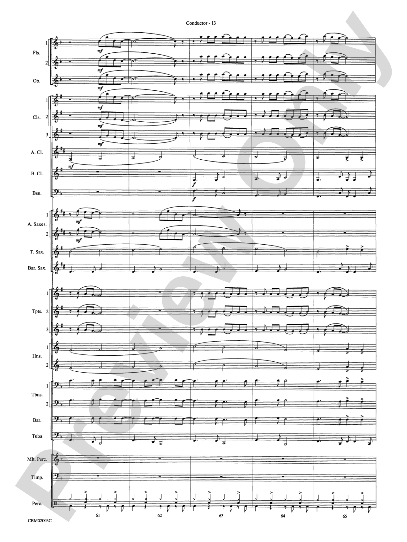 Mamma Mia! -- Highlights from the Broadway Musical: Concert Band Conductor Score & Parts