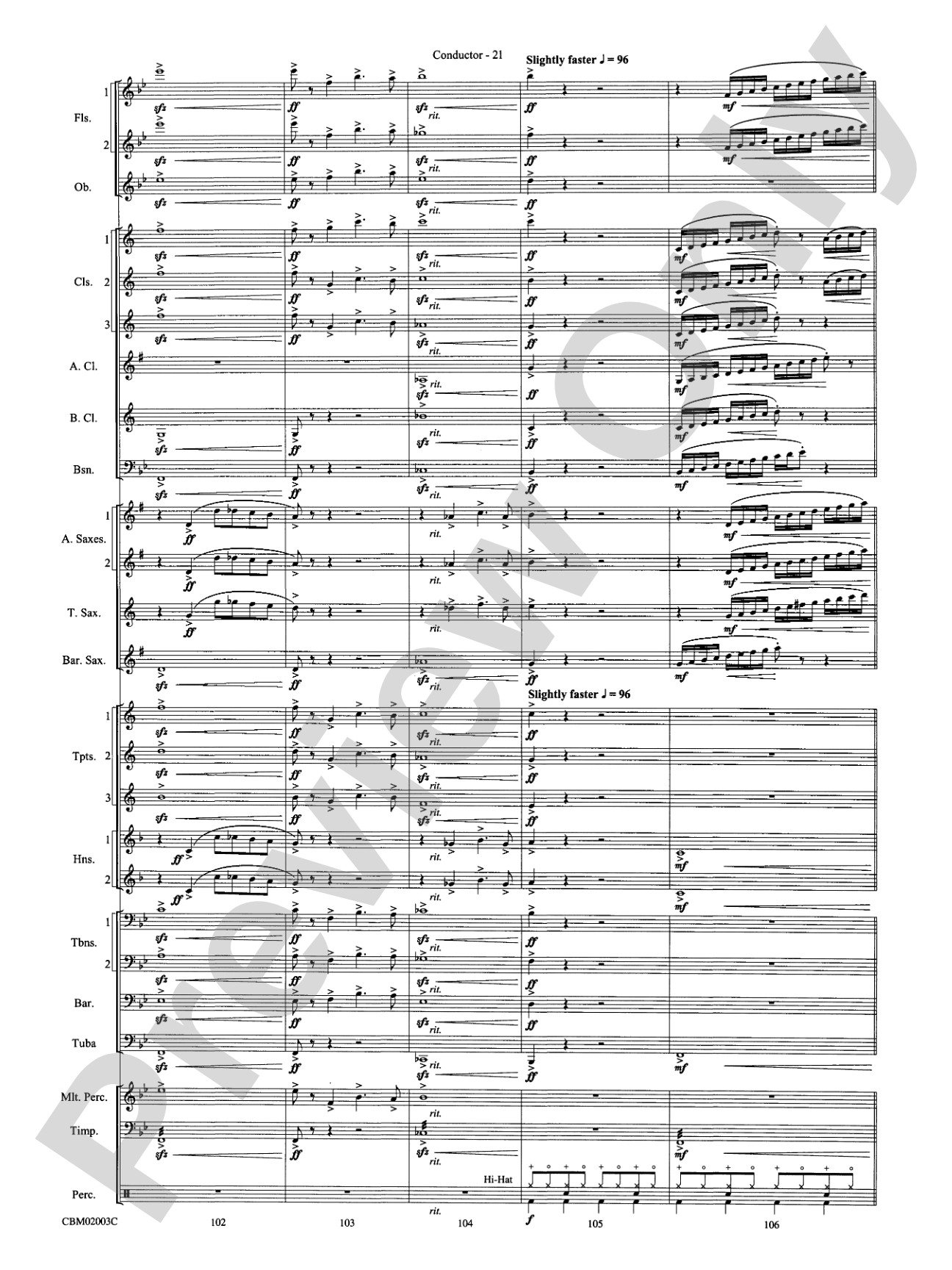 Mamma Mia! -- Highlights from the Broadway Musical: Concert Band Conductor Score & Parts