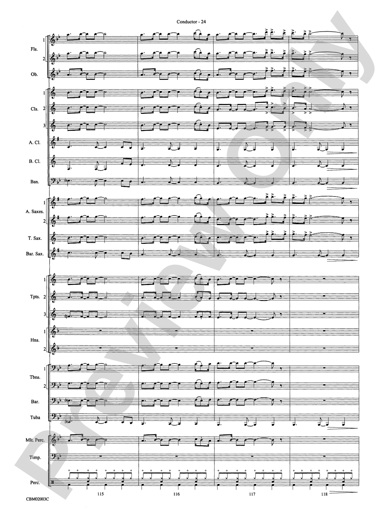 Mamma Mia! -- Highlights from the Broadway Musical: Concert Band Conductor Score & Parts