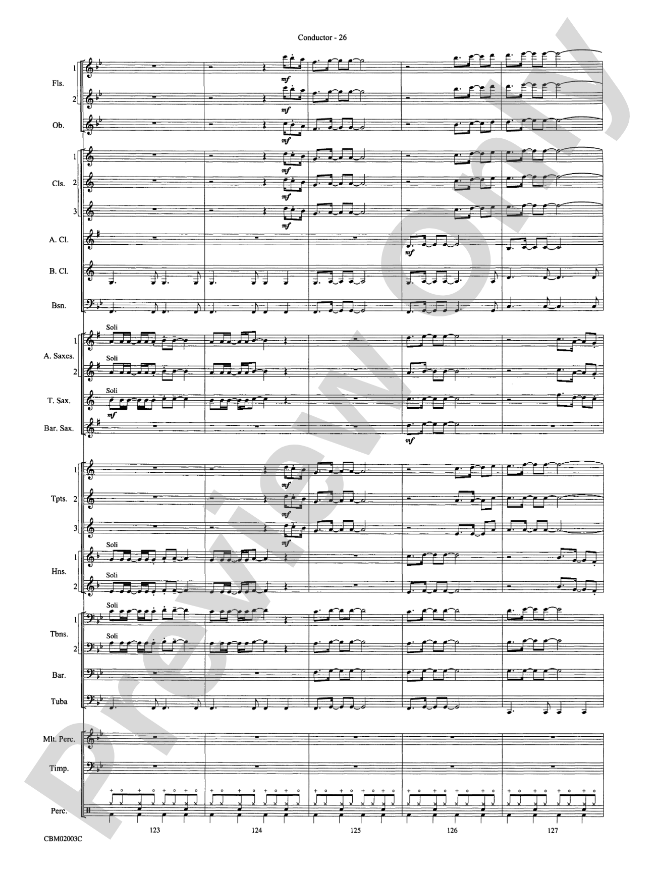Mamma Mia! -- Highlights from the Broadway Musical: Concert Band Conductor Score & Parts