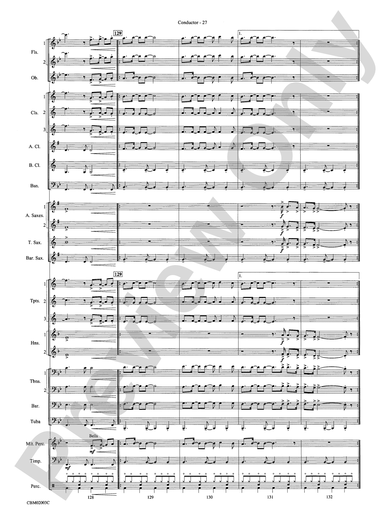 Mamma Mia! -- Highlights from the Broadway Musical: Concert Band Conductor Score & Parts