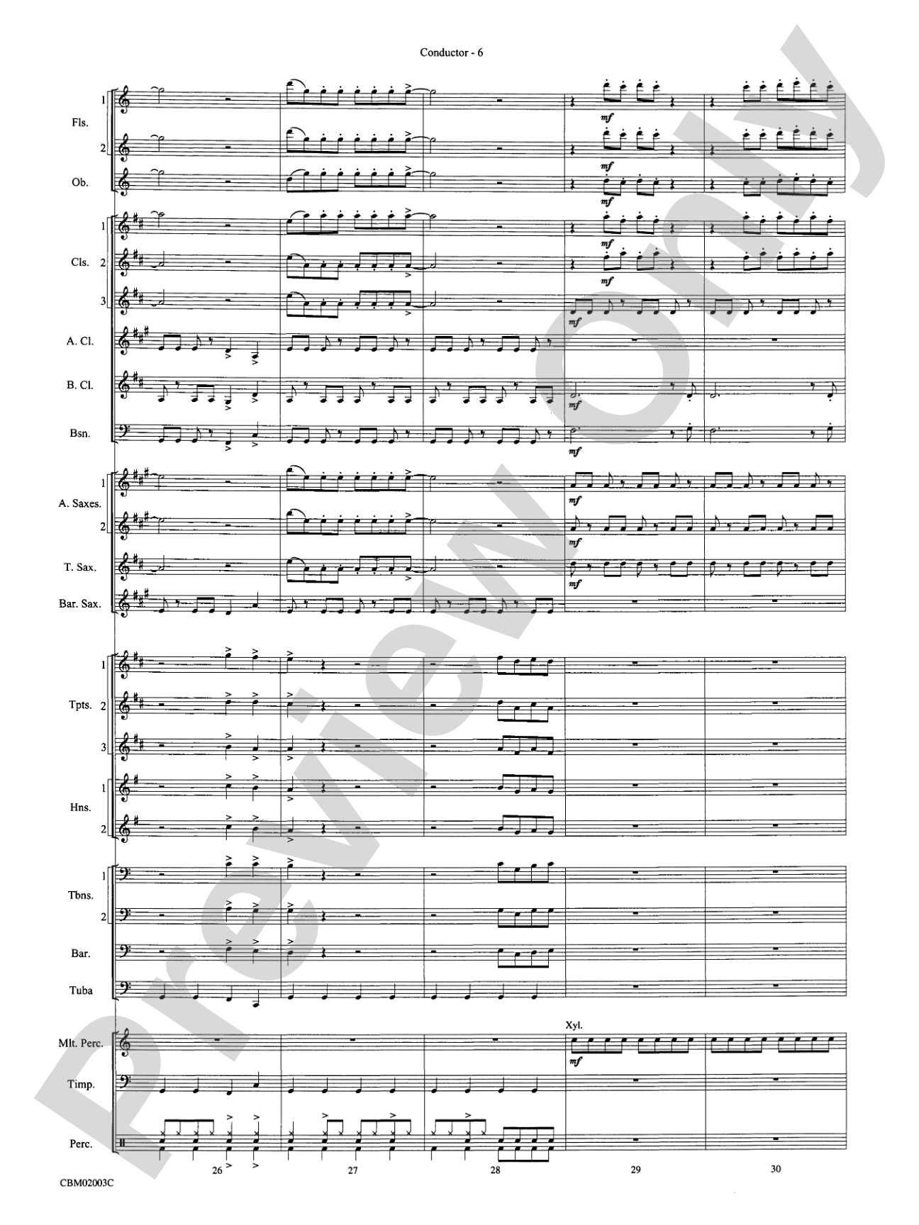 Mamma Mia! -- Highlights from the Broadway Musical: Concert Band Conductor Score & Parts