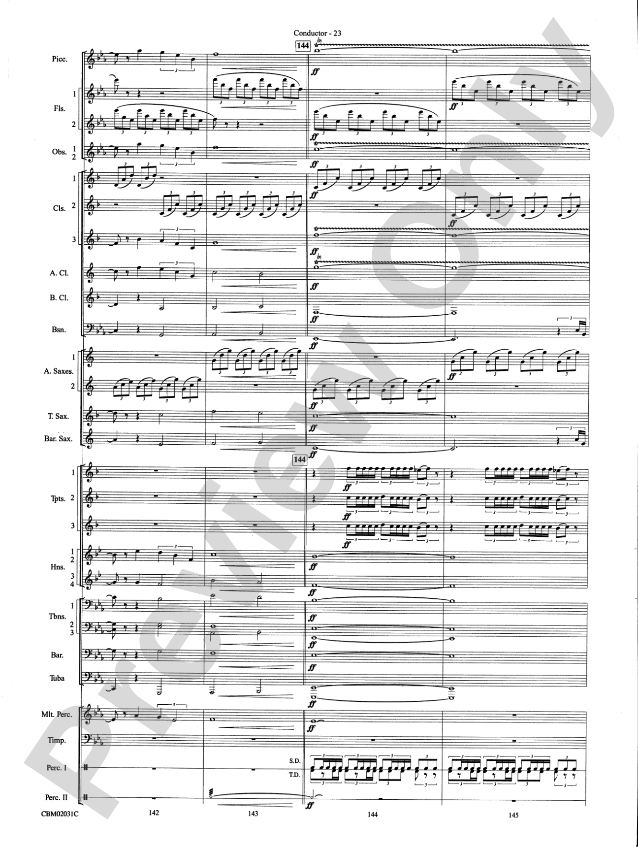 Band of Brothers, Symphonic Suite from: Concert Band Conductor Score & Parts