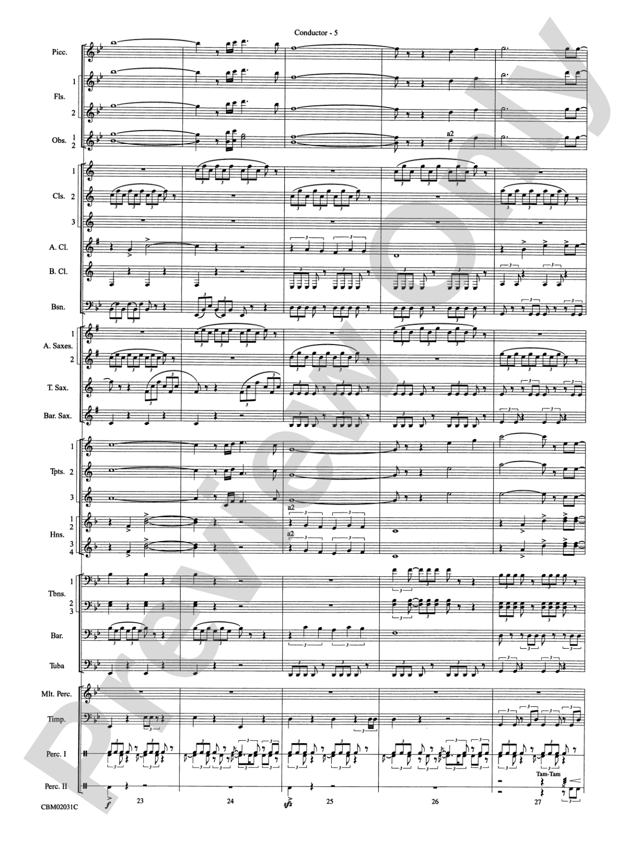 Band of Brothers, Symphonic Suite from: Concert Band Conductor Score & Parts