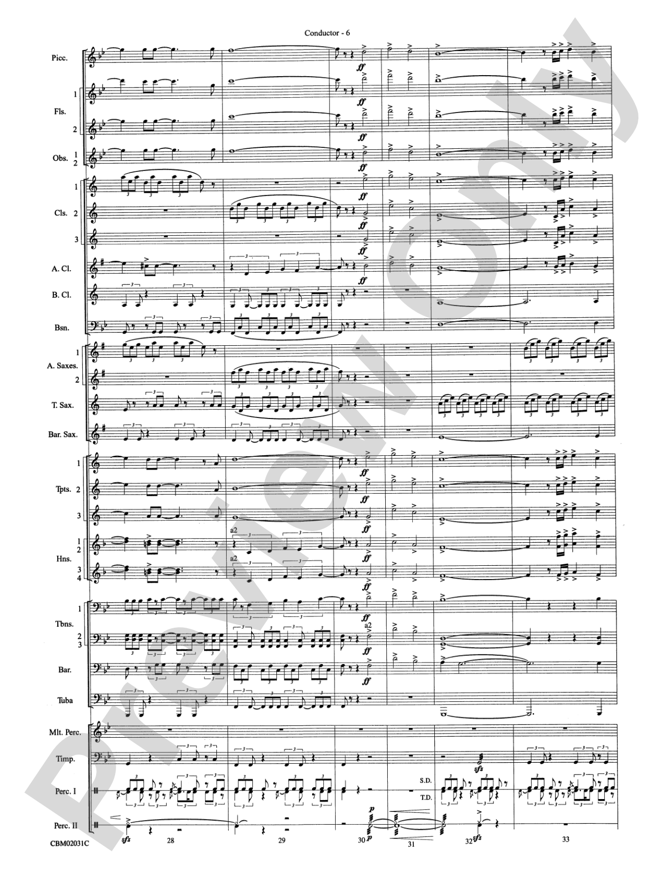 Band of Brothers, Symphonic Suite from: Concert Band Conductor Score & Parts
