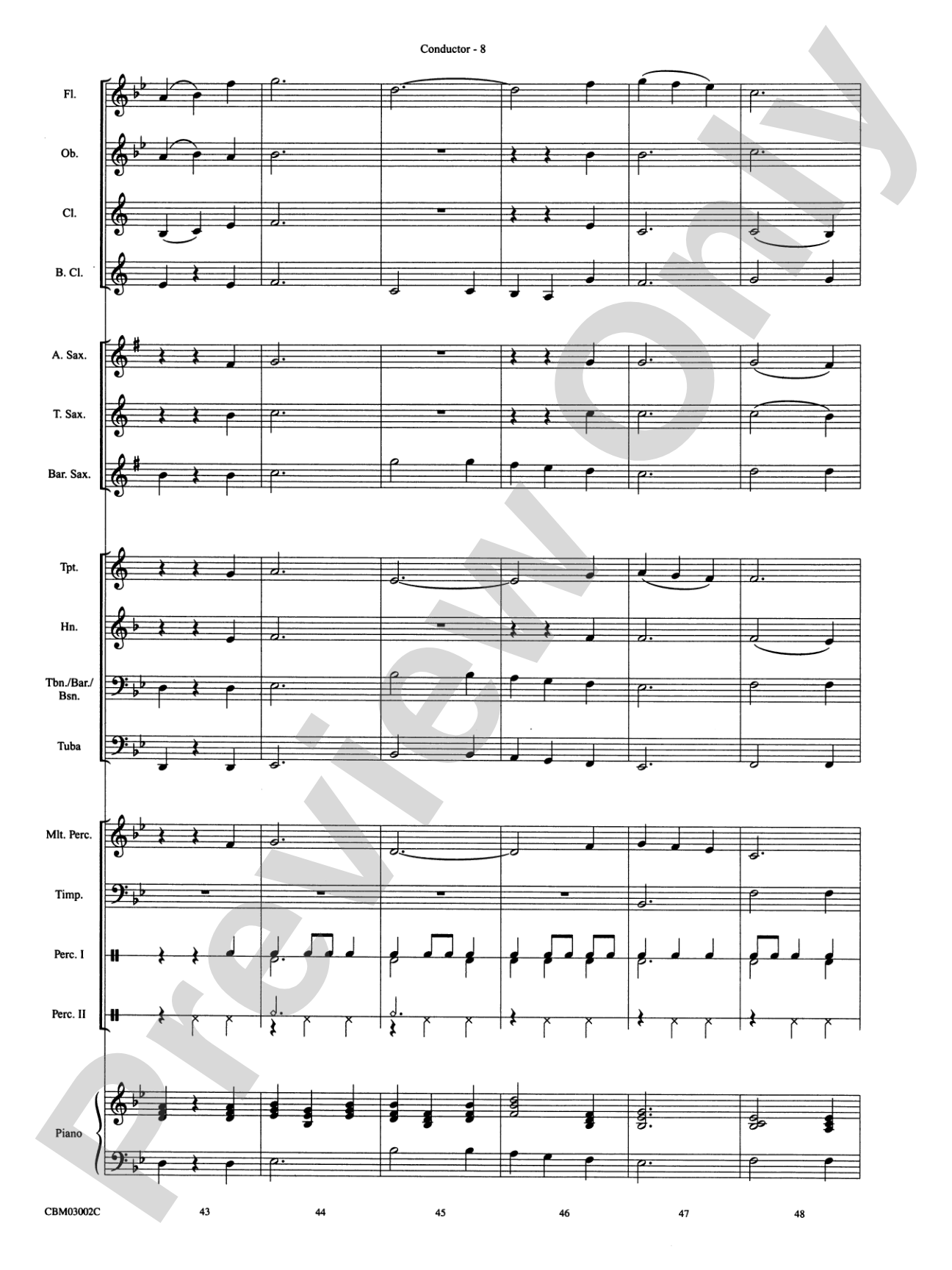 Fawkes the Phoenix (from Harry Potter and the Chamber of Secrets): Concert Band Conductor Score & Parts