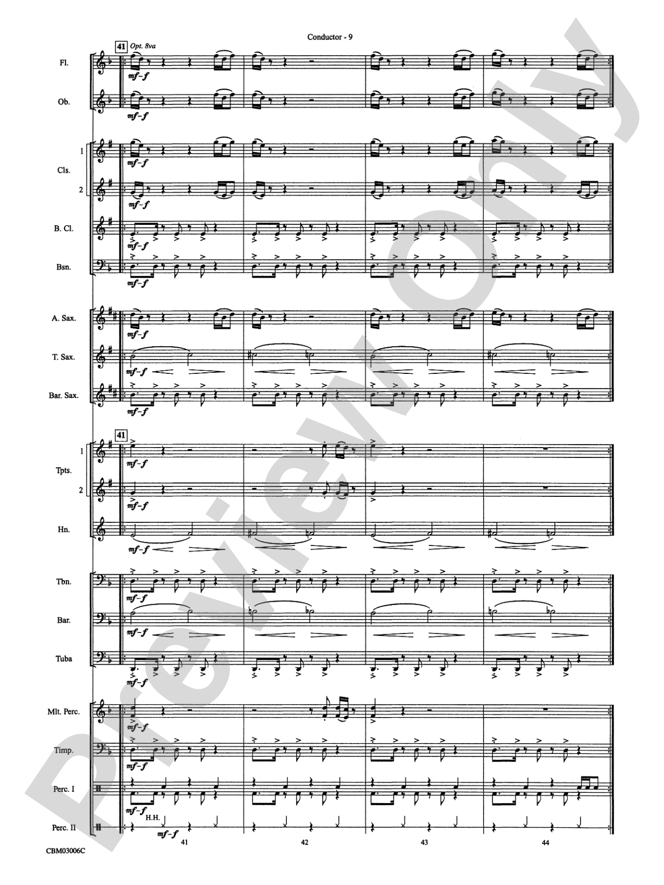 The James Bond Theme (from Die Another Day): Concert Band Conductor Score & Parts