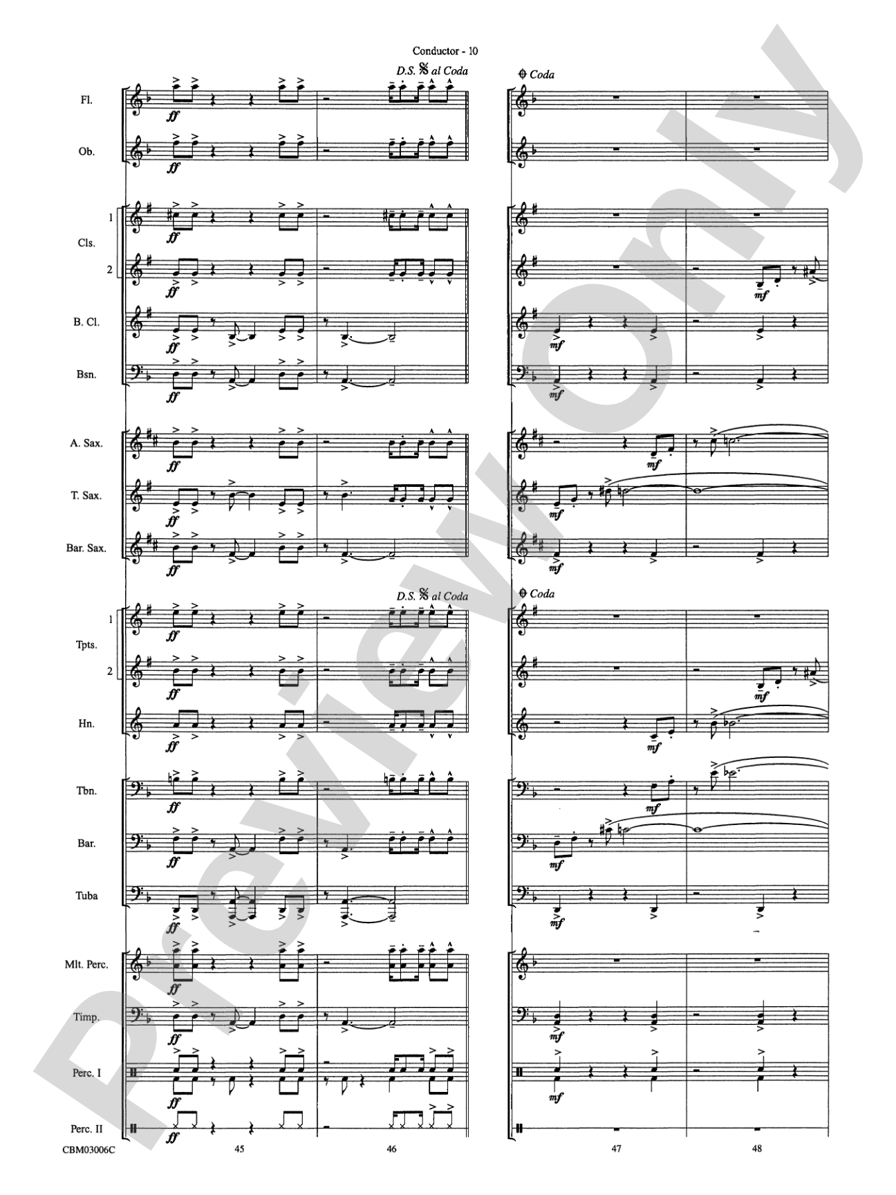 The James Bond Theme (from Die Another Day): Concert Band Conductor Score & Parts