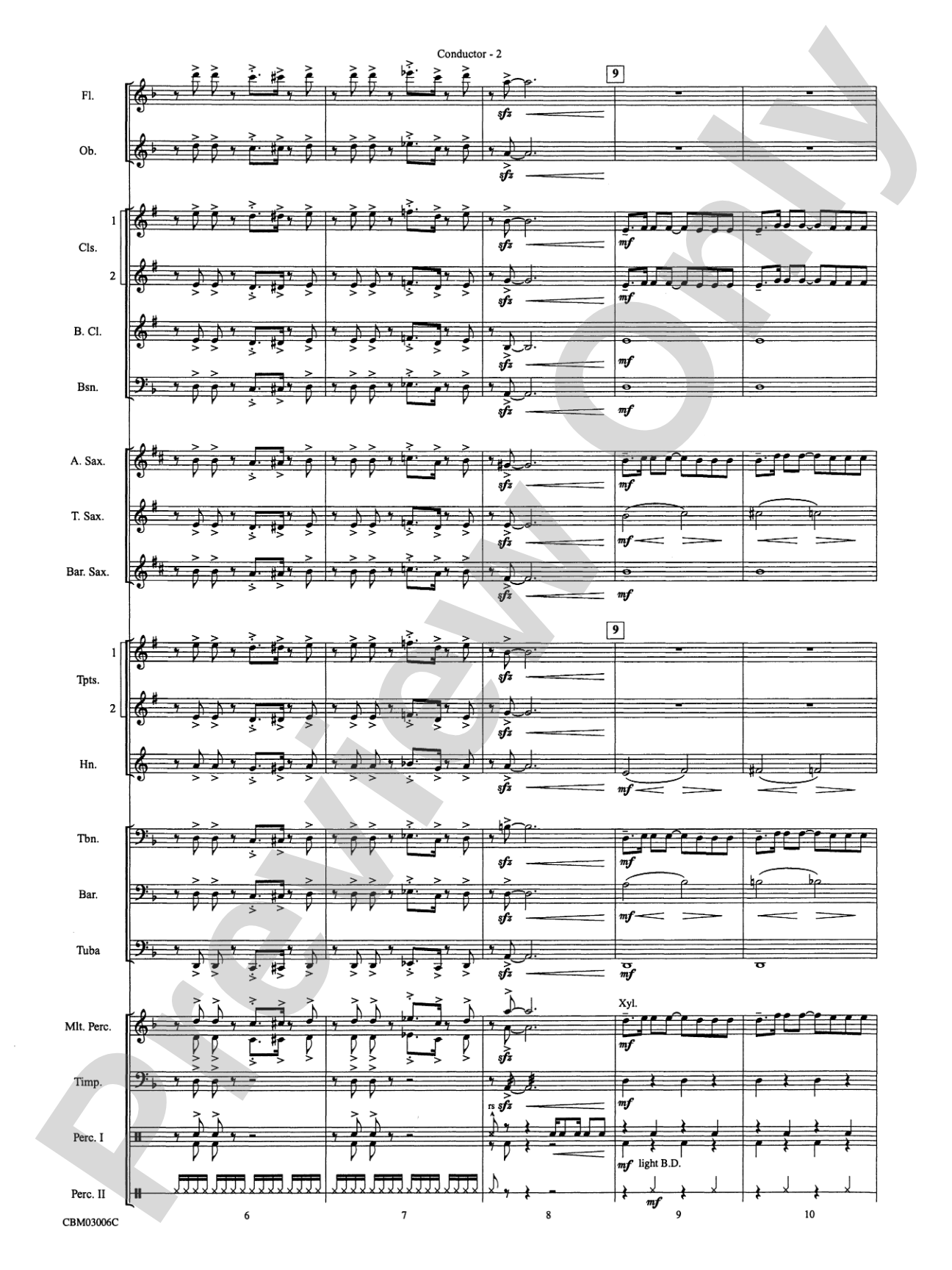 The James Bond Theme (from Die Another Day): Concert Band Conductor Score & Parts