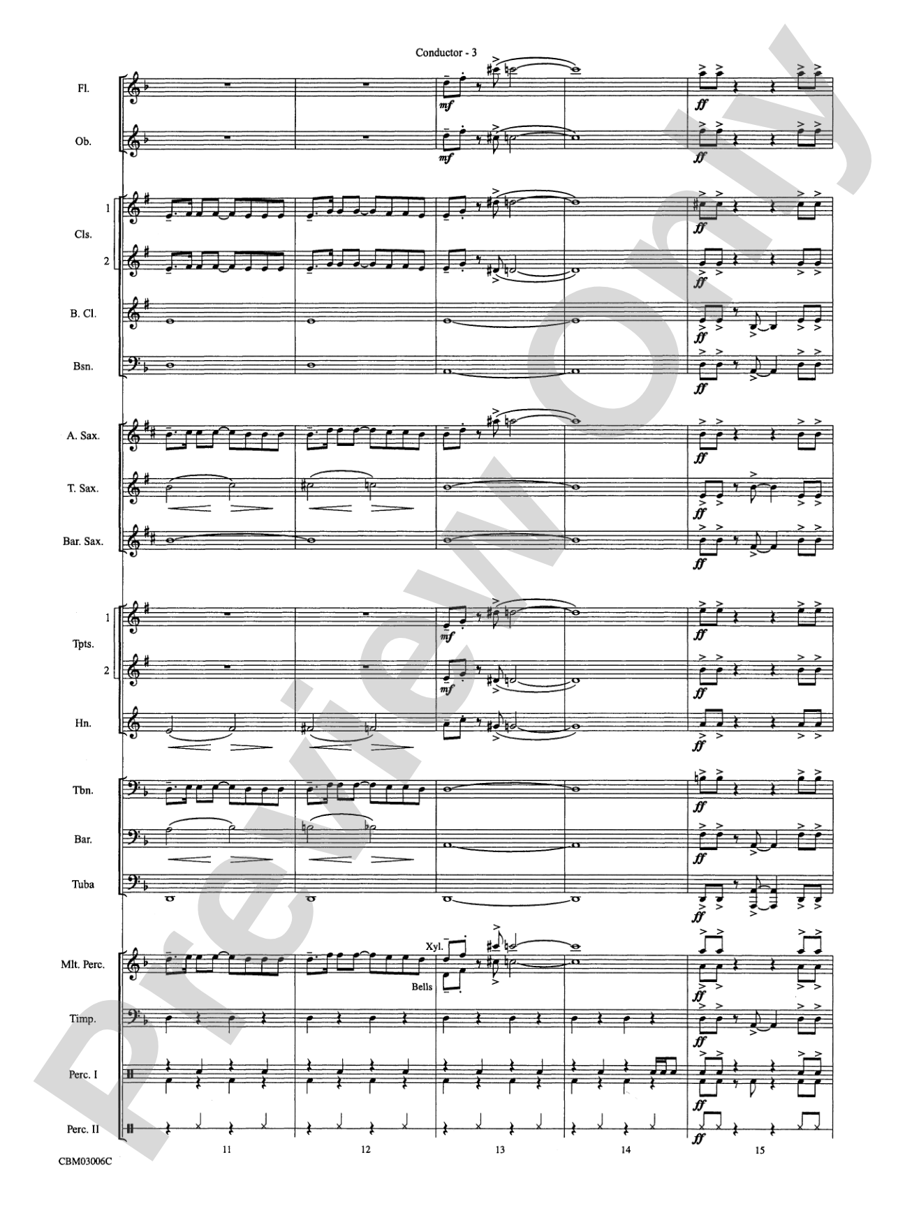 The James Bond Theme (from Die Another Day): Concert Band Conductor Score & Parts