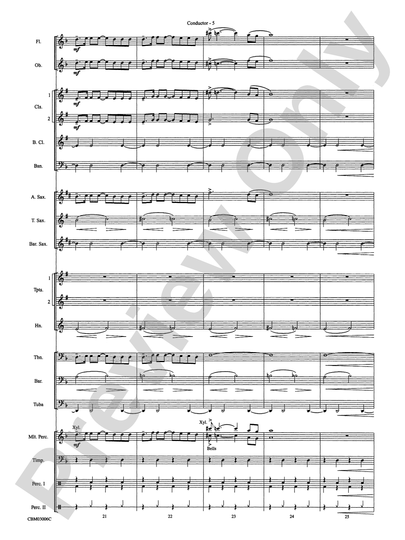 The James Bond Theme (from Die Another Day): Concert Band Conductor Score & Parts