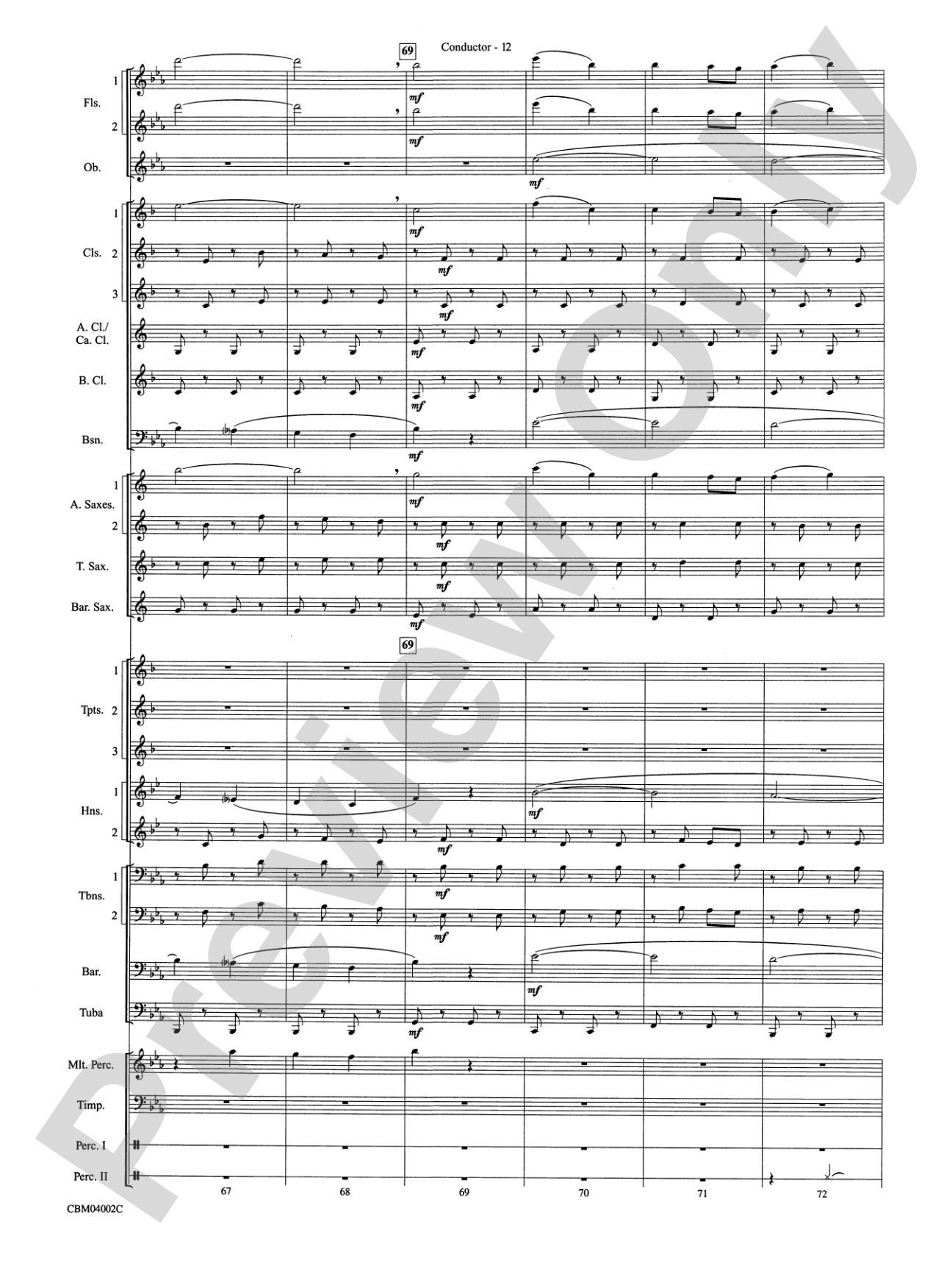 The Dam Busters Concert March: Concert Band Conductor Score & Parts