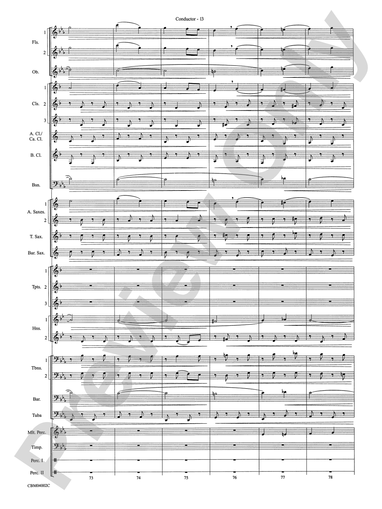 The Dam Busters Concert March: Concert Band Conductor Score & Parts