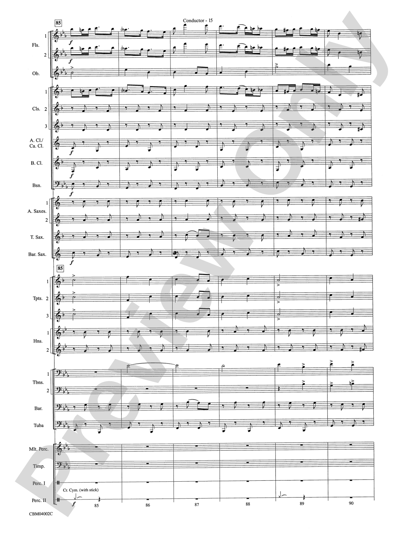 The Dam Busters Concert March: Concert Band Conductor Score & Parts