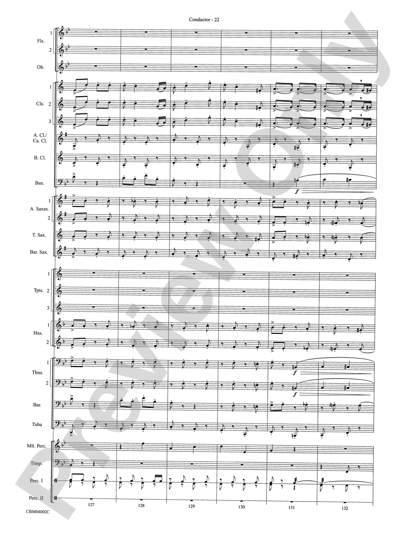 The Dam Busters Concert March: Concert Band Conductor Score & Parts