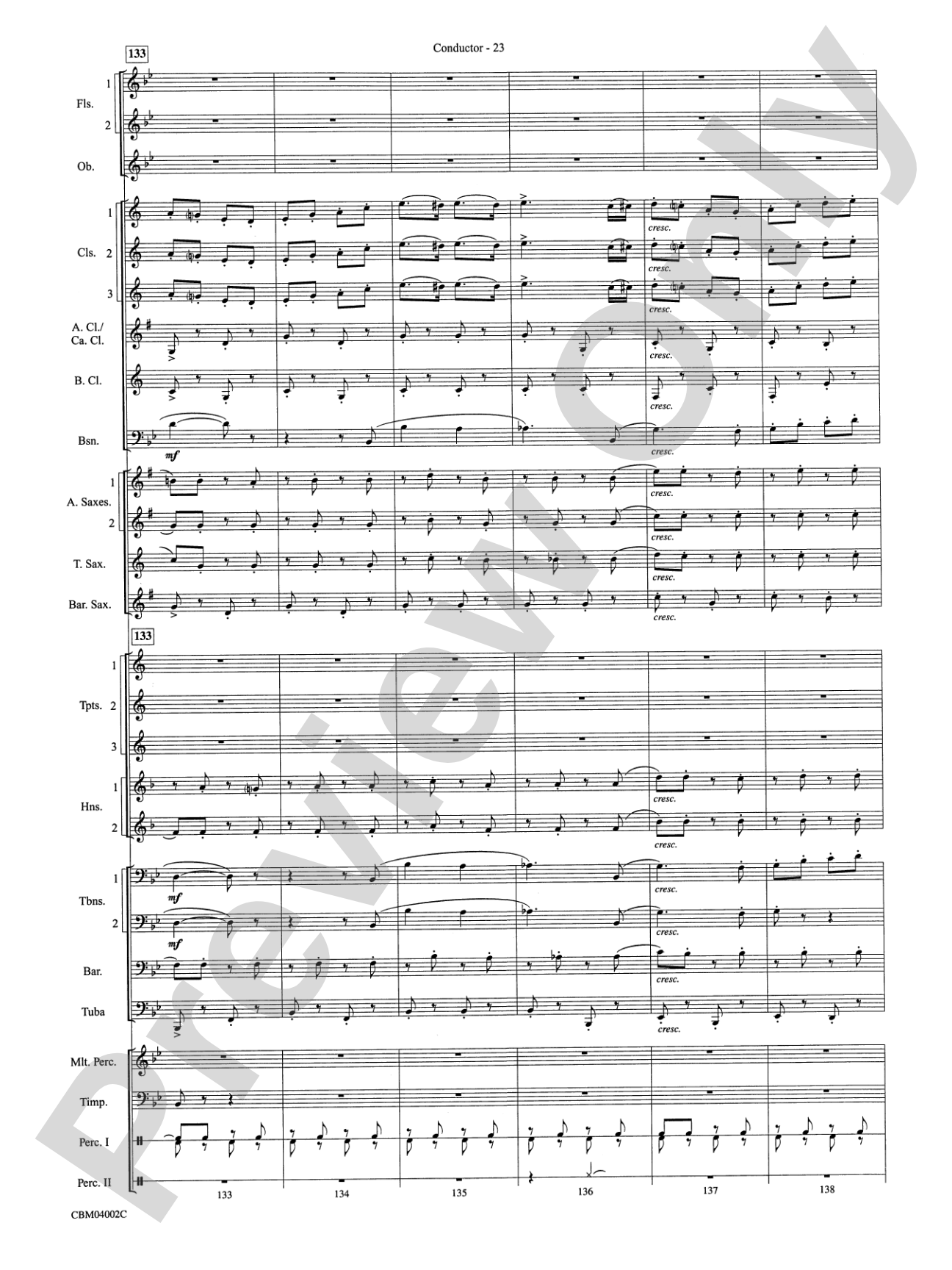 The Dam Busters Concert March: Concert Band Conductor Score & Parts