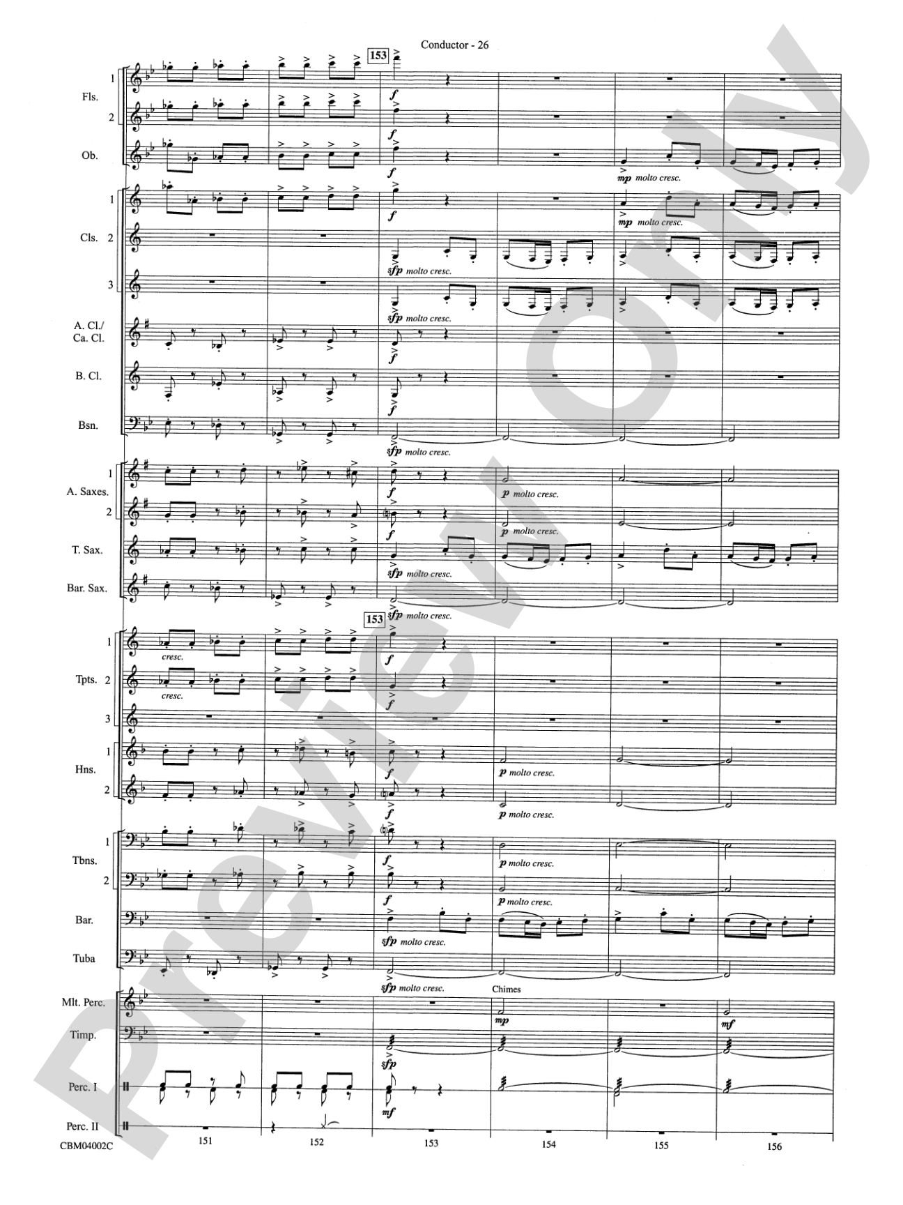 The Dam Busters Concert March: Concert Band Conductor Score & Parts