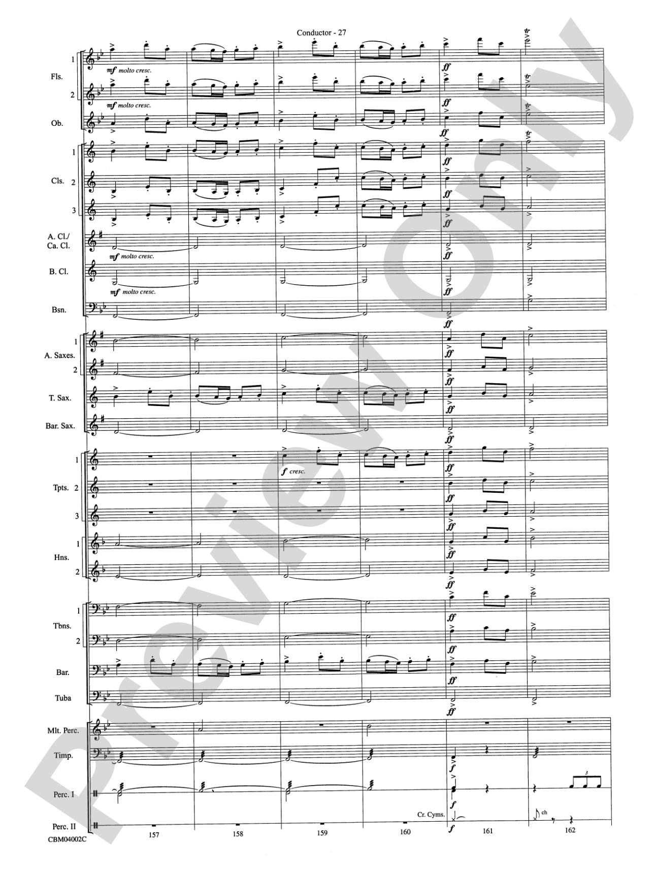 The Dam Busters Concert March: Concert Band Conductor Score & Parts