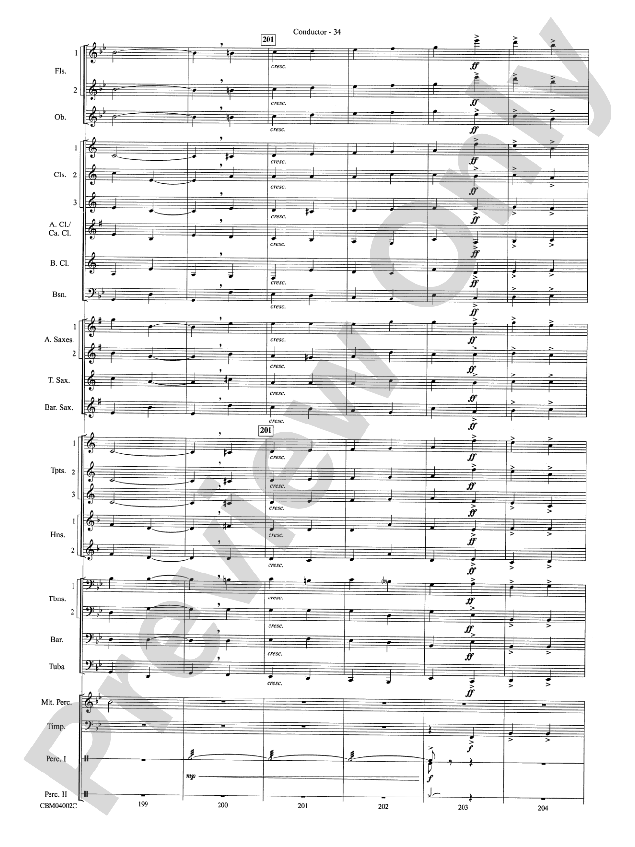 The Dam Busters Concert March: Concert Band Conductor Score & Parts