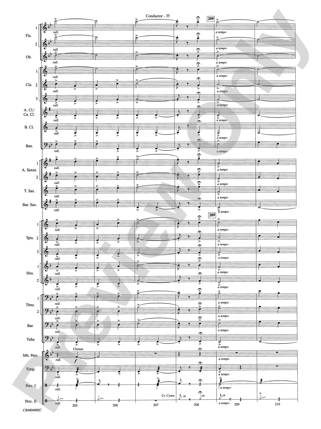The Dam Busters Concert March: Concert Band Conductor Score & Parts