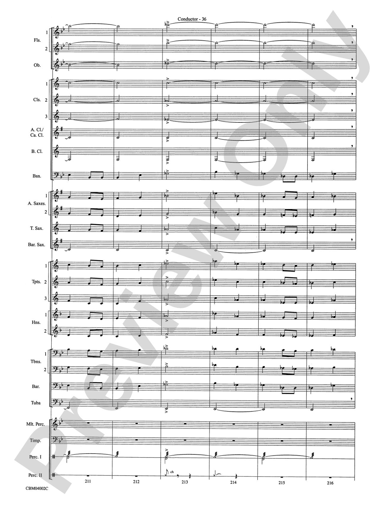 The Dam Busters Concert March: Concert Band Conductor Score & Parts